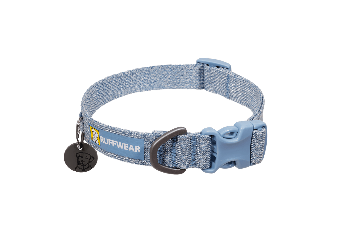 Front Range Flex Collar in blue by Ruffwear, designed for ultimate comfort and fit for your dogs.