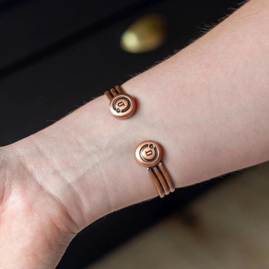 Bioflow Unisex Duo Bracelet - copper Magnetic Bracelet by Bioflow