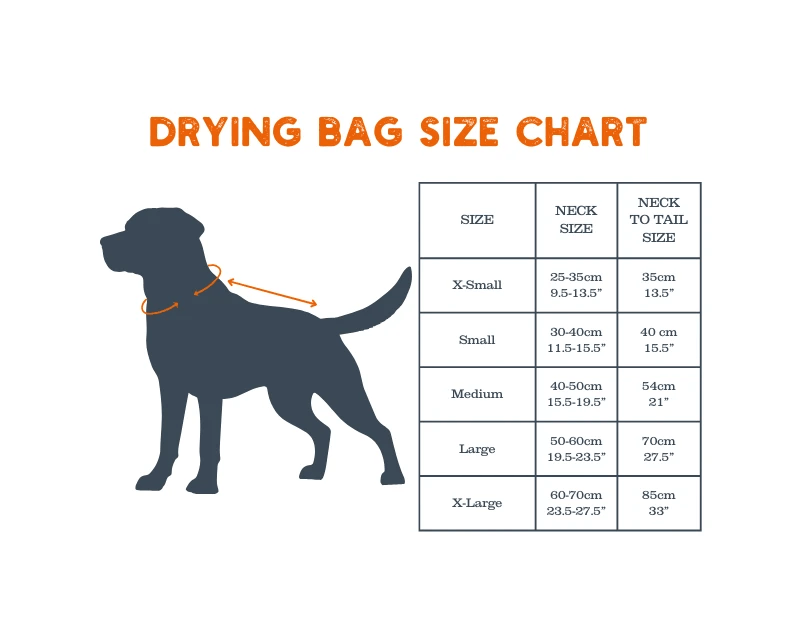 Henry Wag Advanced Microfibre Dog Drying Bag For Quick Absorbent Coat Drying And Cleanliness by Henry Wag