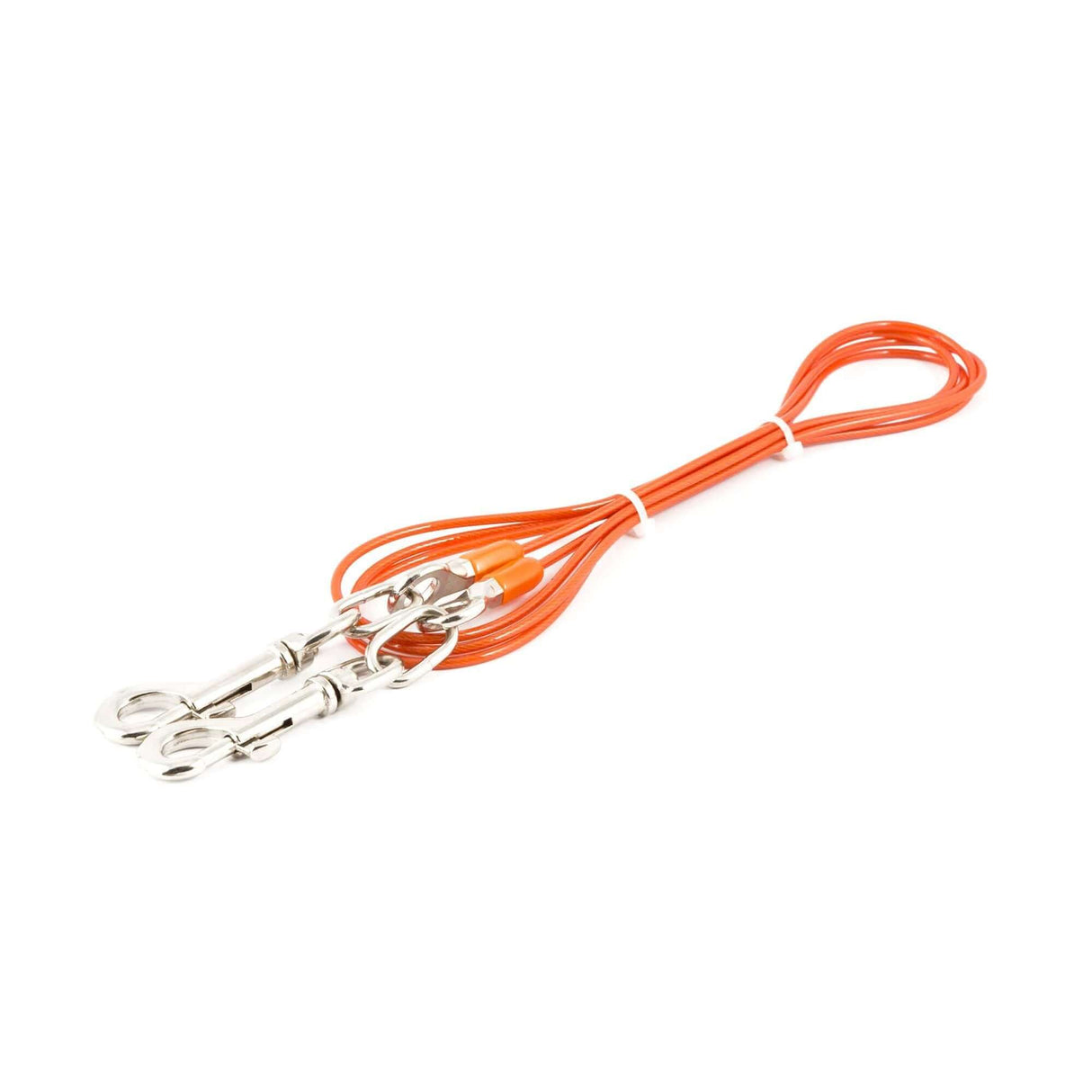 Dog Tie Out Cable 2.3m PVC Covered Chew Resistant Weatherproof with Sturdy Trigger Hooks for Home and Travel by Ancol