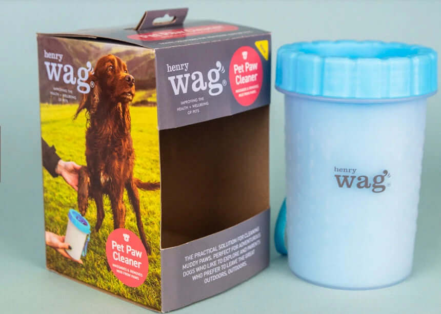 Henry Wag Pet Paw Cleaner Easy To Use Mud Removal With Soft Bristles For Clean Paws by Henry Wag
