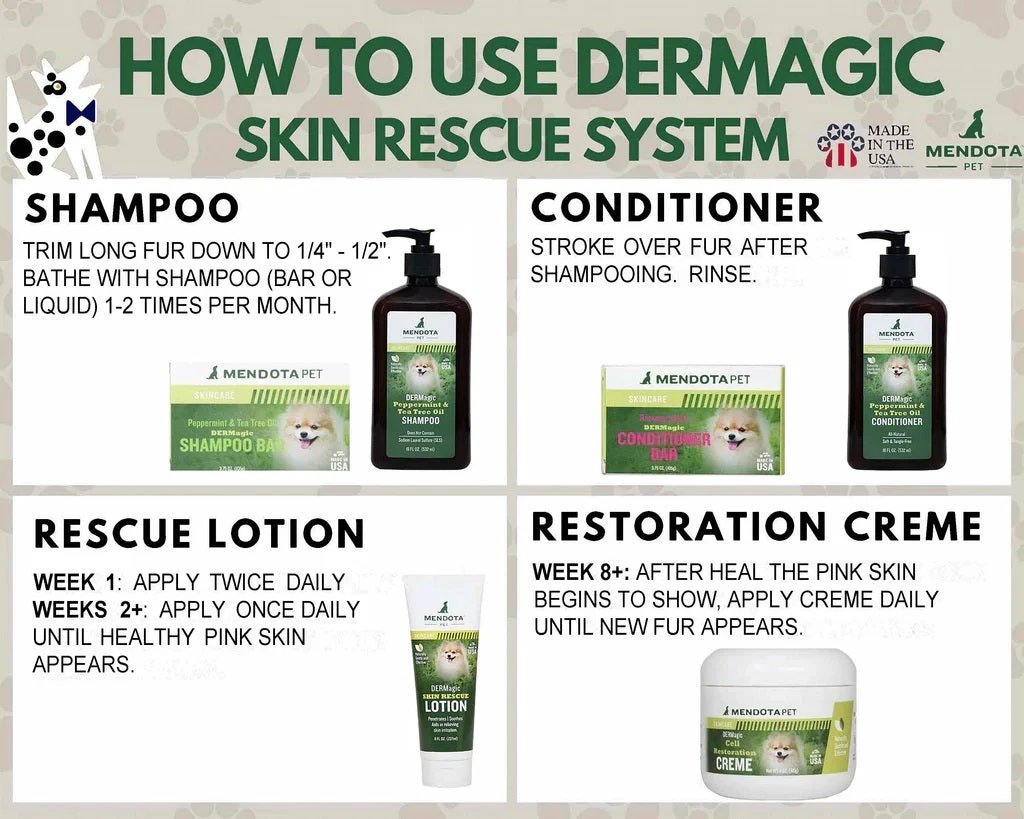 The DERMagic Dog skin care System - Shampoo and conditioner Bar by DERMagic