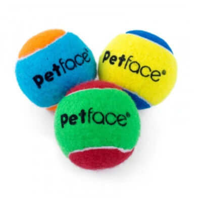 Squeaky Tennis Balls pack of 3 by Petface