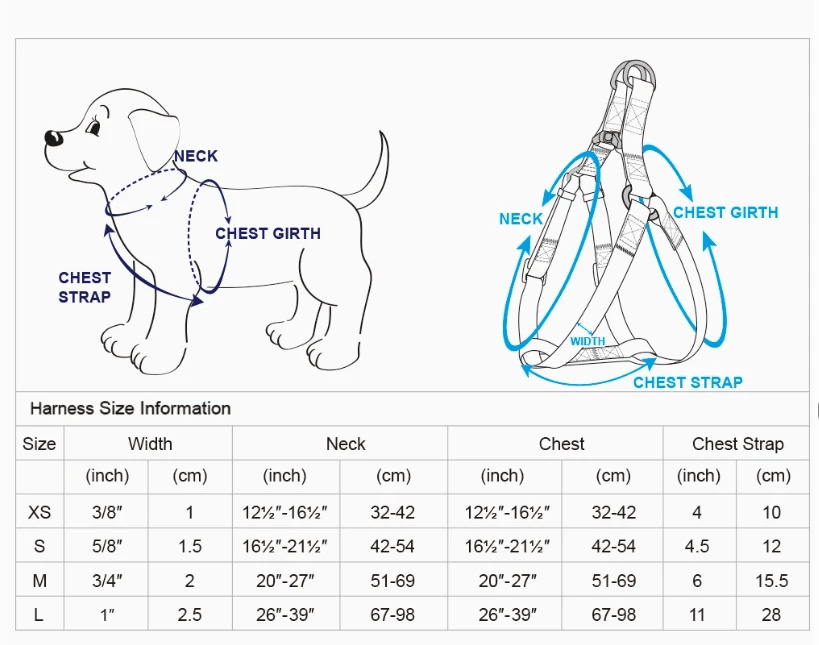 Dogs & Cats & Co. Classic Solid Color Dog Harness by Blueberry Pet