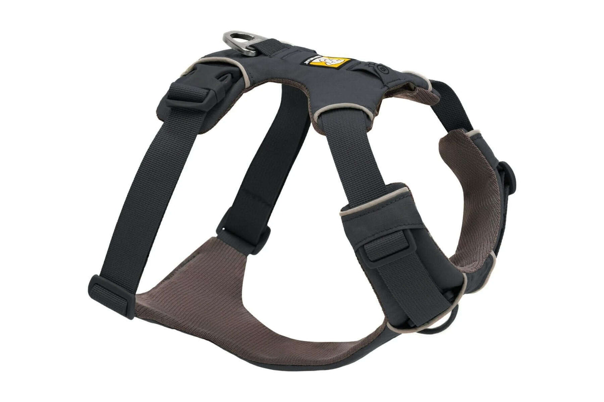 Ruffwear Front Range everyday padded dog harness designed for comfort and control during outdoor activities.