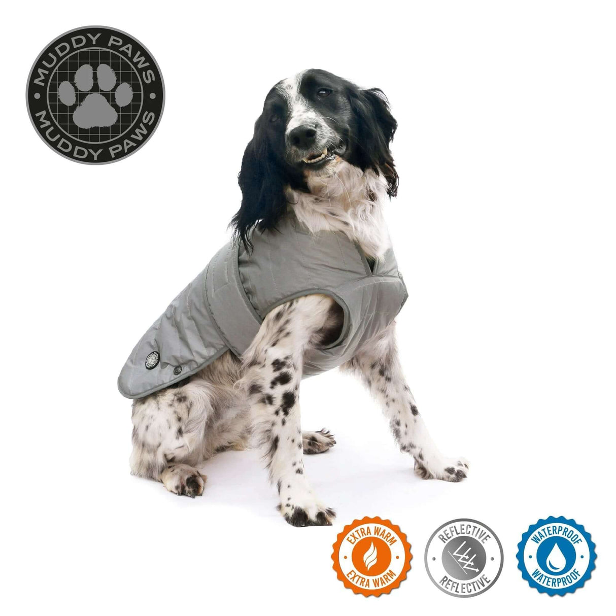 Ancol Ultimate Fully Reflective Water Resistant Dog Jacket With Fleece Lining Chest Protector And Harness Slot by Ancol