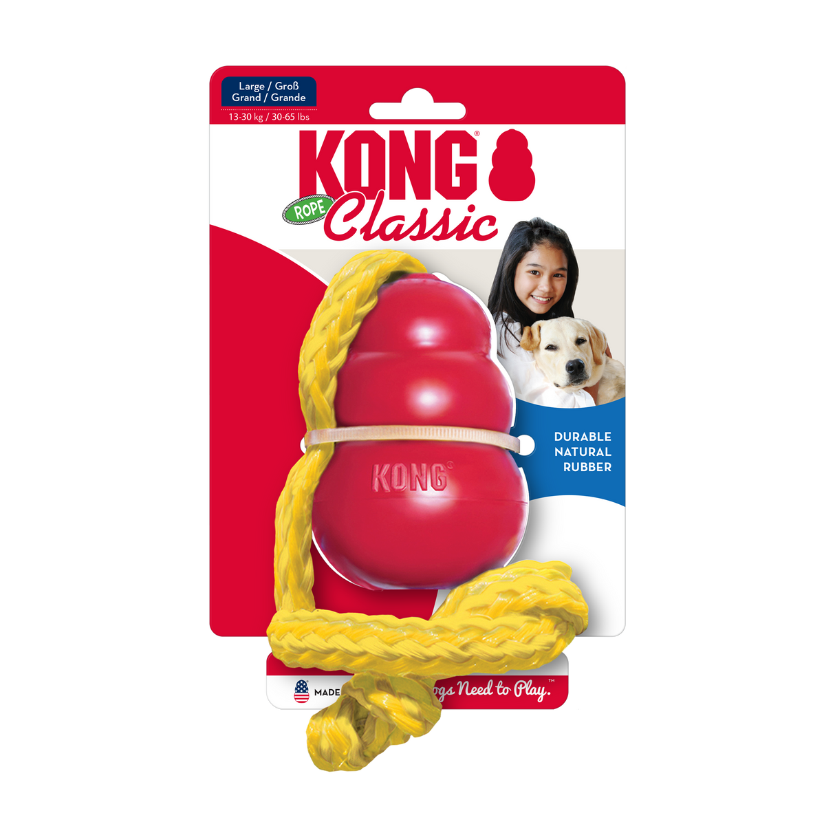 KONG Classic With Rope by KONG