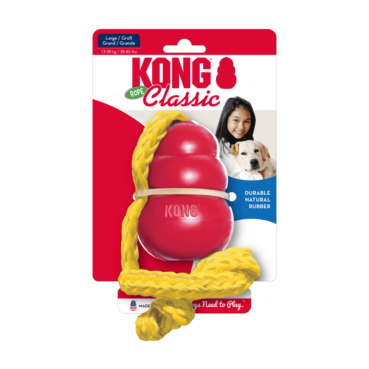 KONG Classic With Rope by KONG