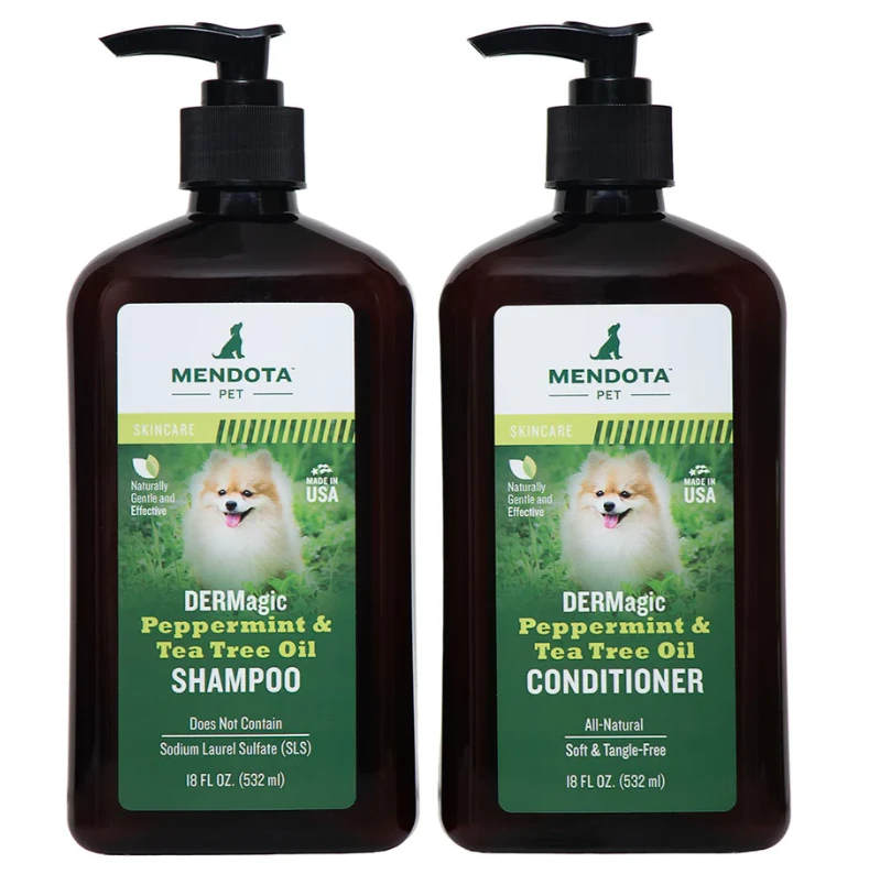 Dermagic Peppermint & Tea Tree Oil Dog Shampoo and Conditioner Pack by DERMagic