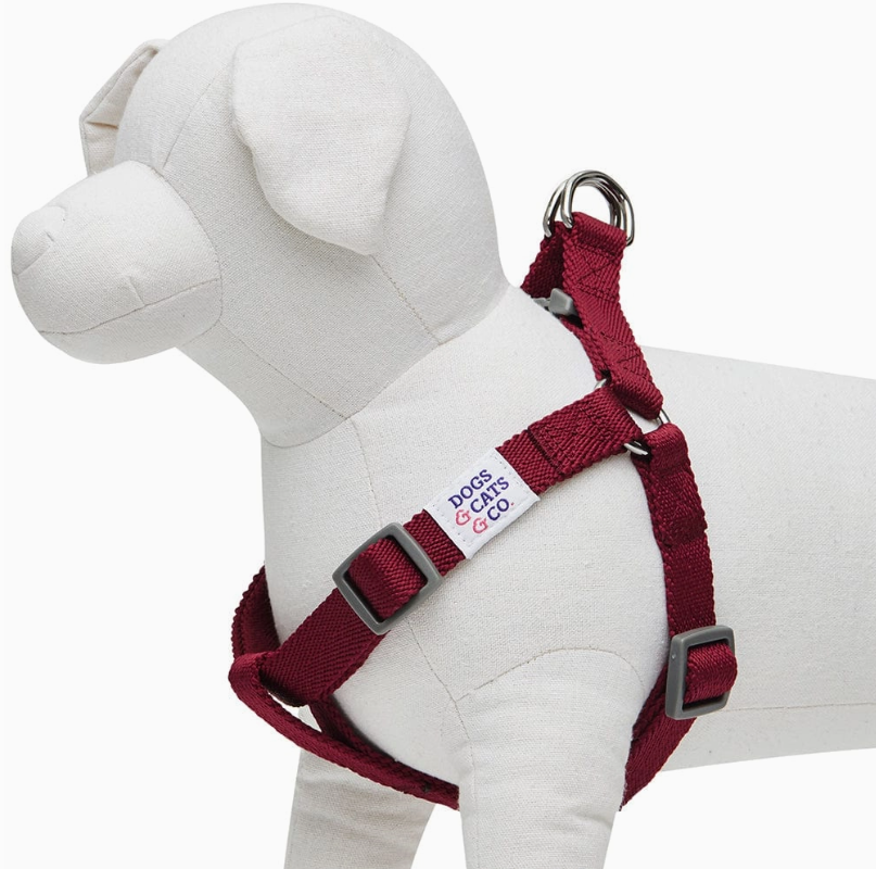 Dogs & Cats & Co. Classic Solid Color Dog Harness by Blueberry Pet