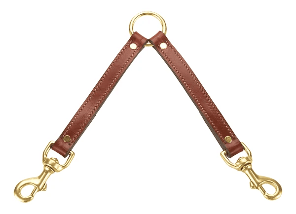 Mendota Leather Dog Couplers for two dogs by Mendota