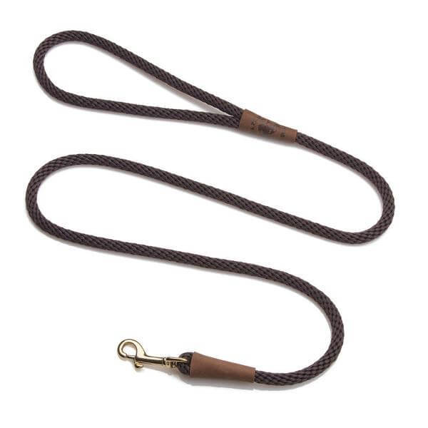 Mendota Rope Dog Clip Lead Half Inch Thick for Large Dogs Range of Colours by Mendota
