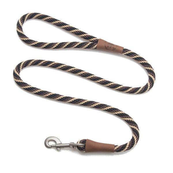 Mendota Rope Dog Clip Lead Half Inch Thick for Large Dogs Range of Colours by Mendota