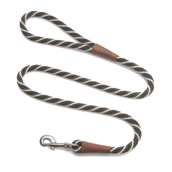 Mendota Rope Dog Clip Lead Half Inch Thick for Large Dogs Range of Colours by Mendota