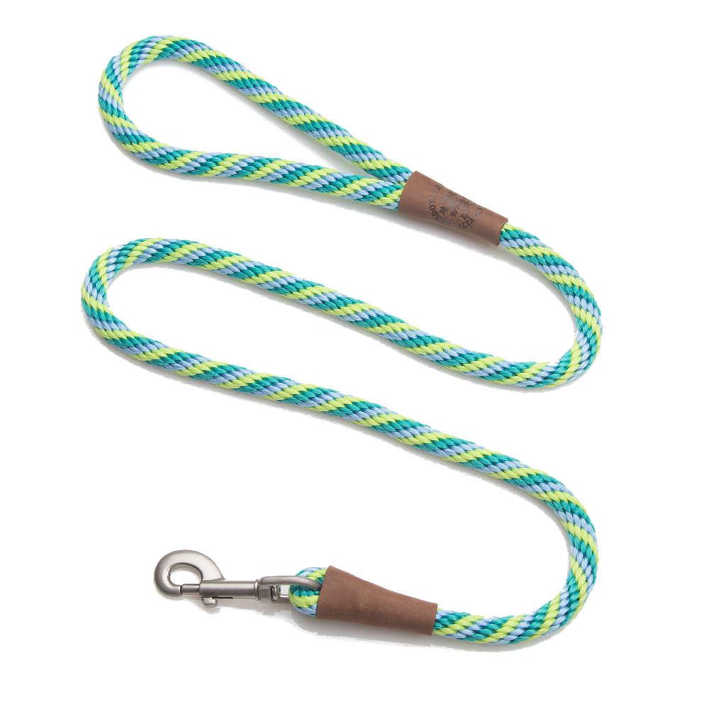 Mendota Rope Dog Clip Lead 1/2" thick for larger breed dogs - Range of colours-Leadingdog