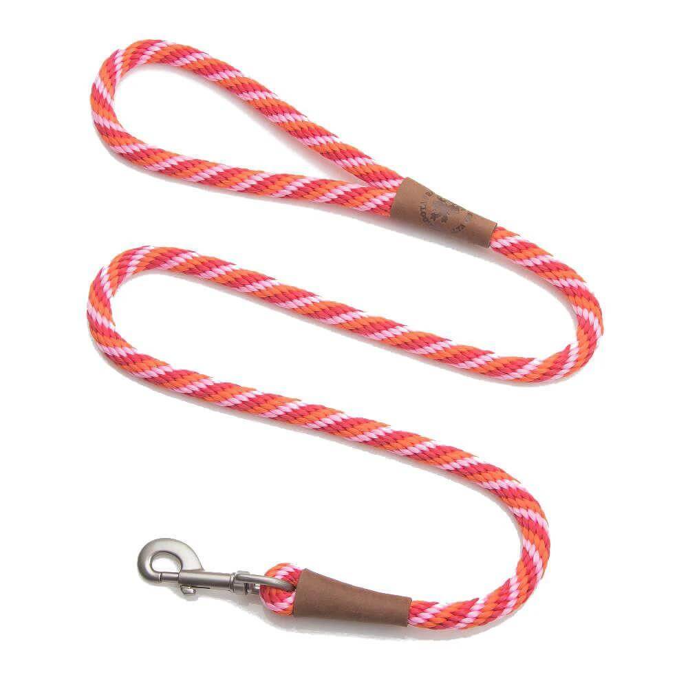 Mendota Rope Dog Clip Lead Half Inch Thick for Large Dogs Range of Colours by Mendota