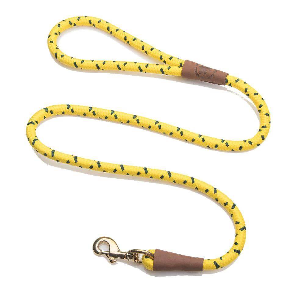 Mendota Rope Dog Clip Lead Half Inch Thick for Large Dogs Range of Colours by Mendota