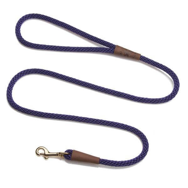 Mendota Rope Dog Clip Lead Half Inch Thick for Large Dogs Range of Colours by Mendota