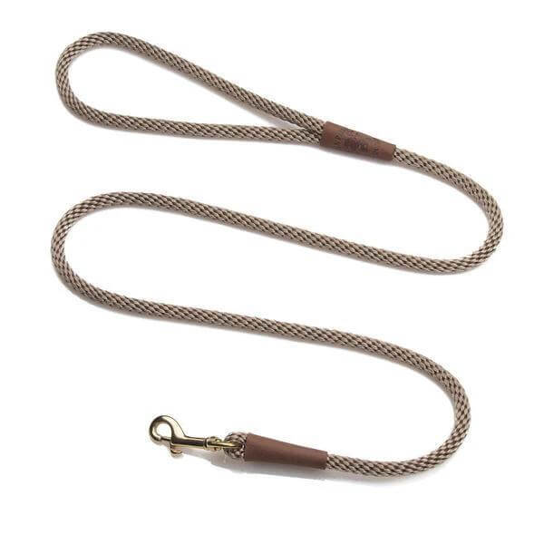 Mendota Rope Dog Clip Lead Half Inch Thick for Large Dogs Range of Colours by Mendota