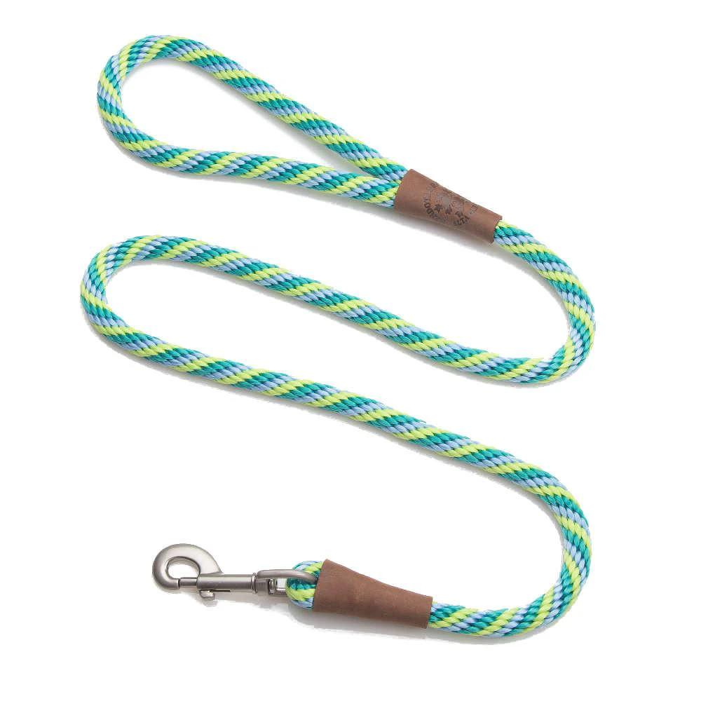 Mendota Rope Clip Lead for Small Dogs and Puppies Braided Lead in Various Colours by Mendota