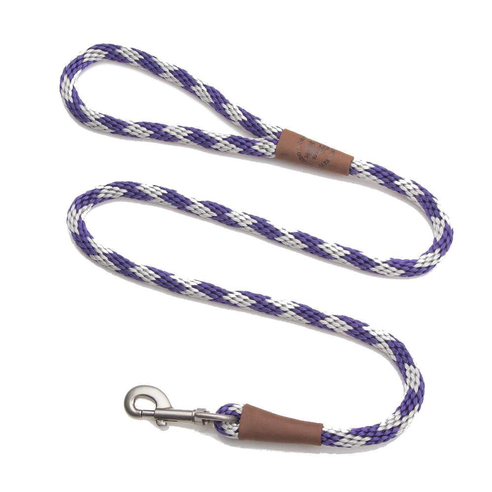 Mendota Rope Clip Lead for Small Dogs and Puppies Braided Lead in Various Colours by Mendota