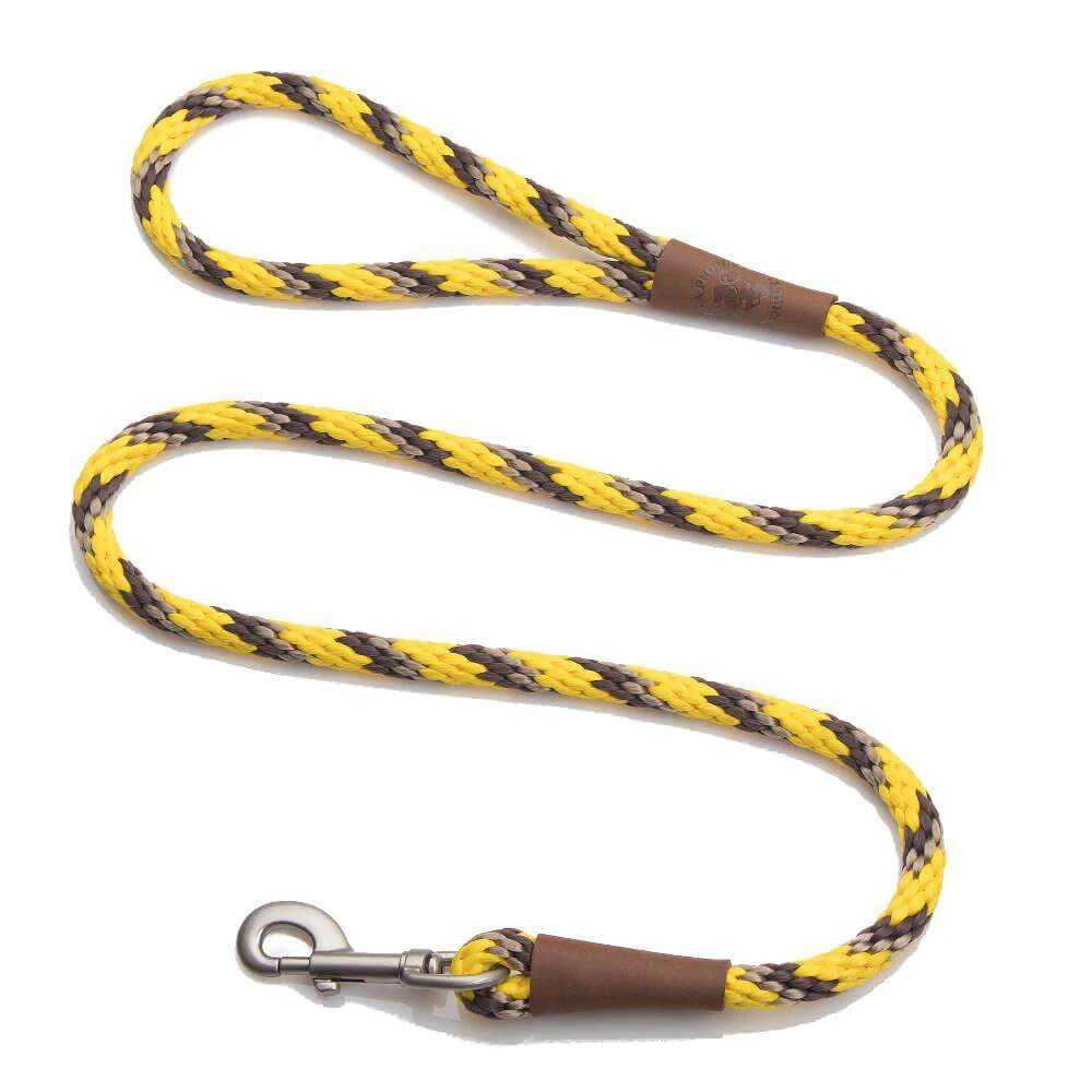 Mendota Rope Clip Lead for Small Dogs and Puppies Braided Lead in Various Colours by Mendota