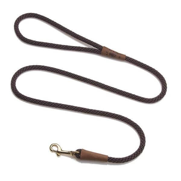 Mendota Rope Clip Lead for Small Dogs and Puppies Braided Lead in Various Colours by Mendota