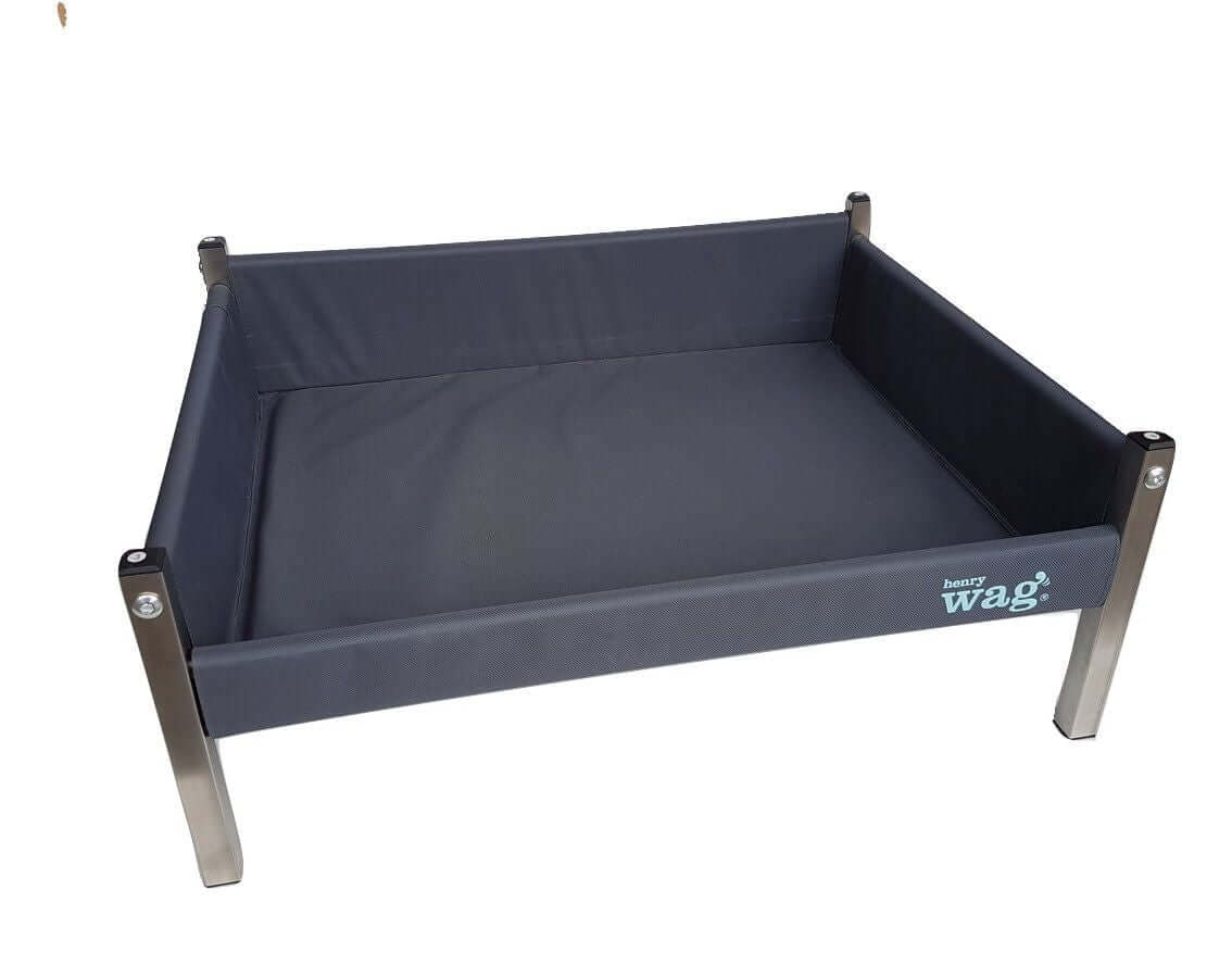 Henry Wag Elevated Dog Bed With Side Panels and 14cm Height For Air Circulation and Temperature Regulation Easy To Clean by Henry Wag