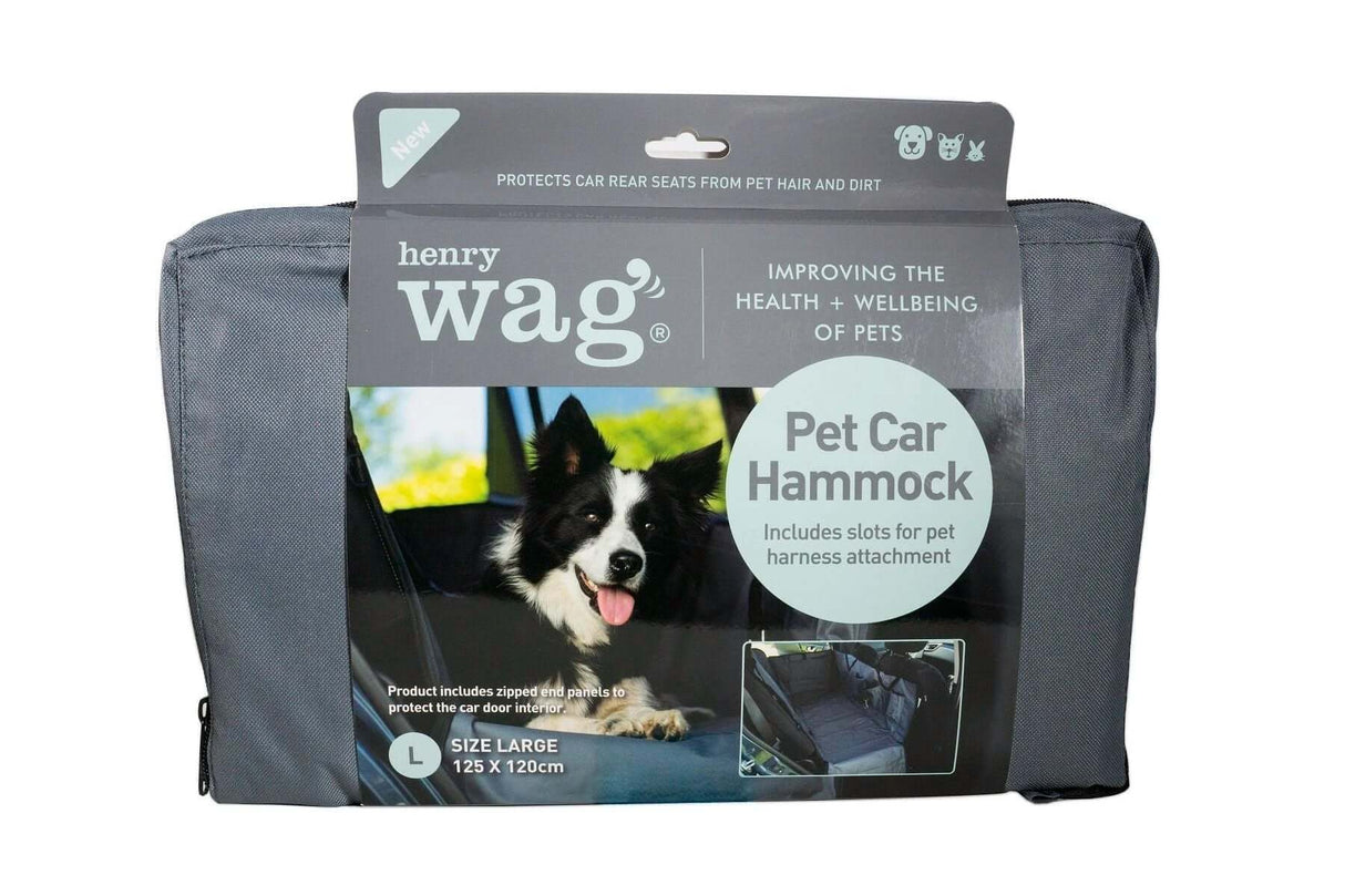 Henry Wag Car Bench Hammock Pet Seat Protector For Dogs Back Seat Cover To Prevent Mud And Hair While Traveling by Henry Wag