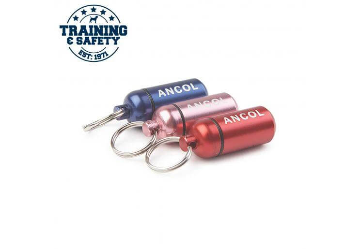 Aluminium Lightweight Dog ID Tube With Split Ring Attachment And Contact Slip For Easy Reunions by Ancol