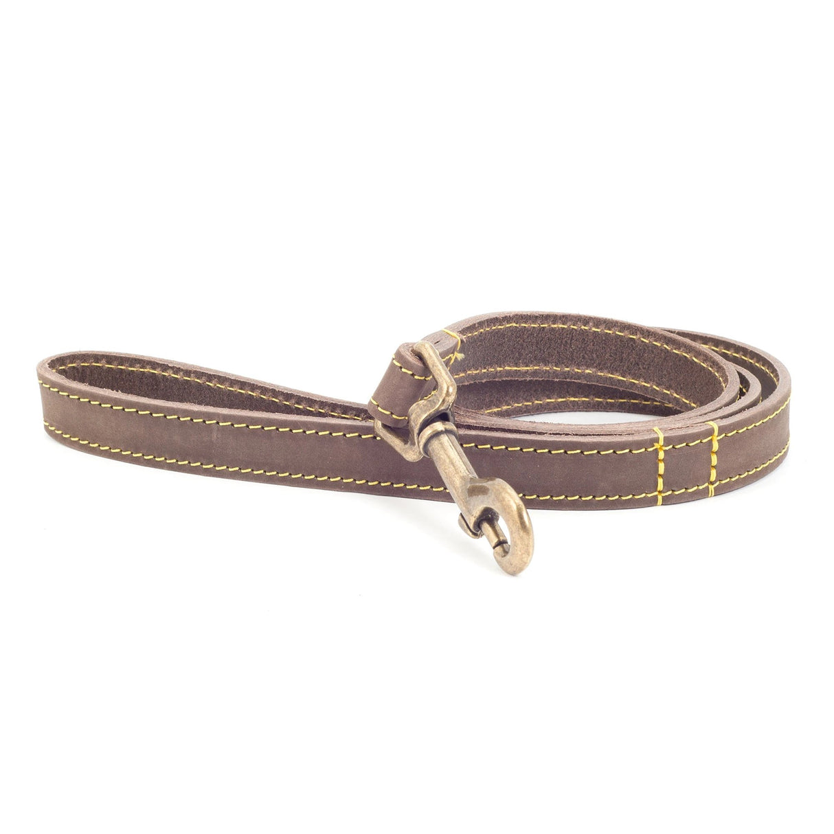Timberwolf Leather Dog Lead With Clip Fastening UK Crafted Top Grain Bridle Leather by Ancol