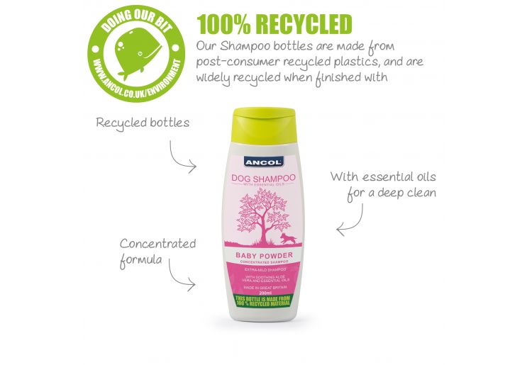 Ancol Dog Shampoo - Gorgeous Baby Powder Scent-Leadingdog