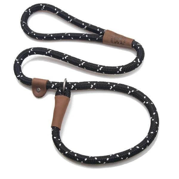 Hi-Viz 4 foot Slip Dog Lead - Range of Colours by Mendota