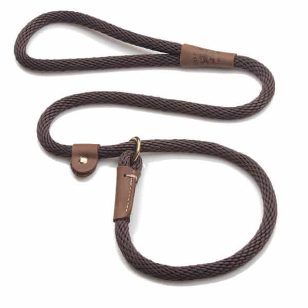 Mendota Rope Dog Slip Lead Half Inch Thick For Large Dogs In Assorted Colours Ideal For Training And Everyday Use by Mendota