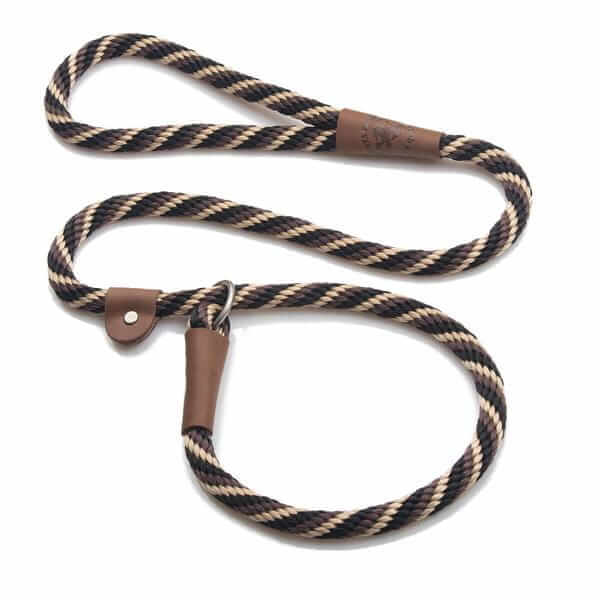 Mendota Rope Dog Slip Lead Half Inch Thick For Large Dogs In Assorted Colours Ideal For Training And Everyday Use by Mendota