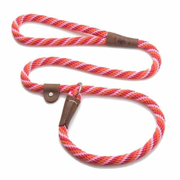 Mendota Rope Dog Slip Lead Half Inch Thick For Large Dogs In Assorted Colours Ideal For Training And Everyday Use by Mendota