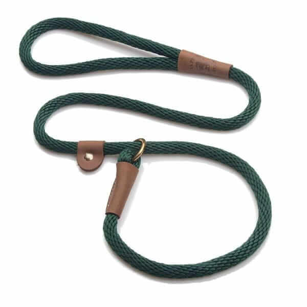 Mendota Rope Dog Slip Lead Half Inch Thick For Large Dogs In Assorted Colours Ideal For Training And Everyday Use by Mendota