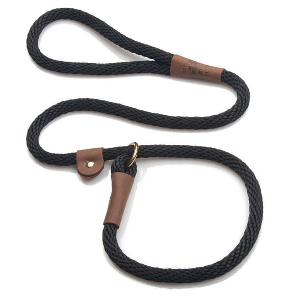 Mendota Rope Dog Slip Lead 3/8 inch wide for smaller dogs - Range of colours-Leadingdog