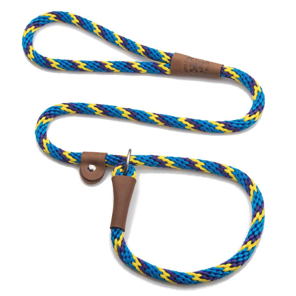 Mendota Rope Dog Slip Lead 3/8 inch wide for smaller dogs - Range of colours-Leadingdog