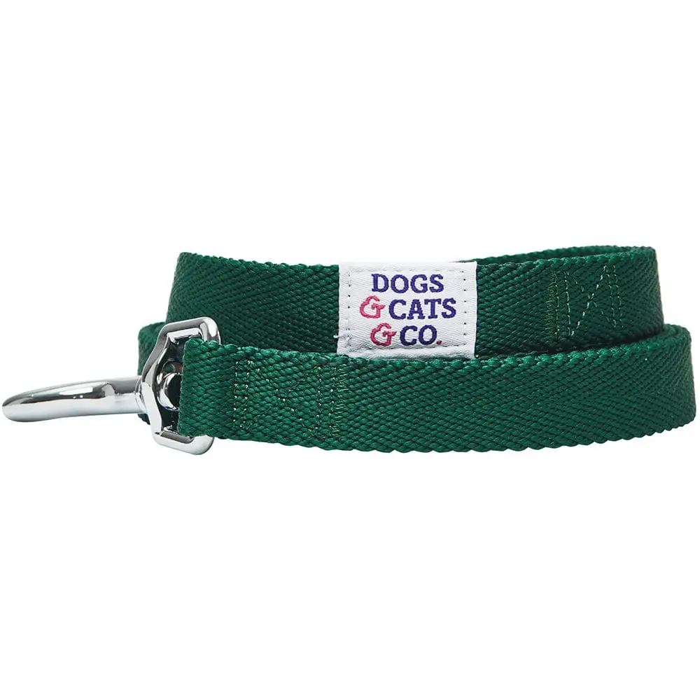 Dogs And Cats Co Classic Chic Solid Dog Leash 4 Feet by Blueberry Pet