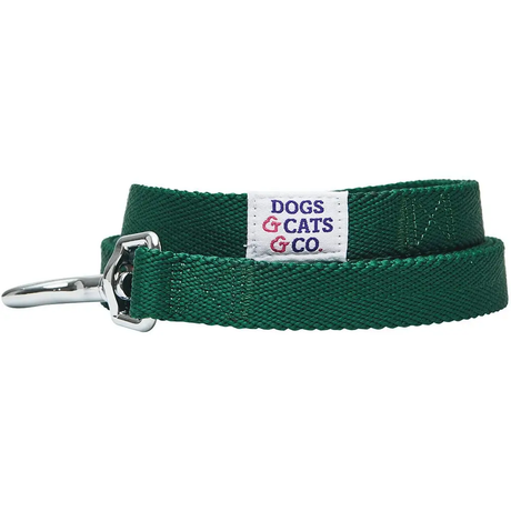 Dogs And Cats Co Classic Chic Solid Dog Leash 4 Feet by Blueberry Pet