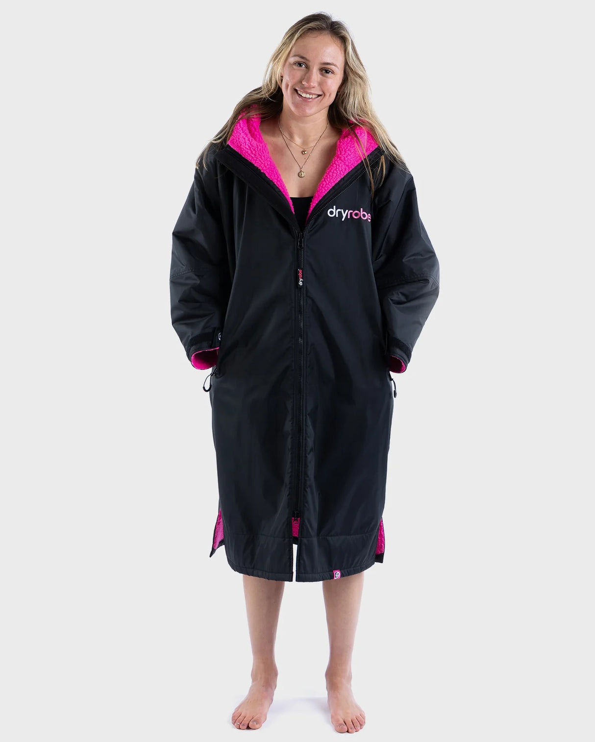 The dryrobe Advance jacket with  Long Sleeves