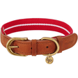 Full Grain Leather & Polyester Dog Collar by Blueberry Pet