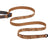 Ruffwear Crag reflective dog leash for hands-free walking in a brown camo design.