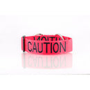Caution Snap Collar by Dog Friendly Collars-1