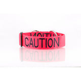 Caution Snap Collar by Dog Friendly Collars