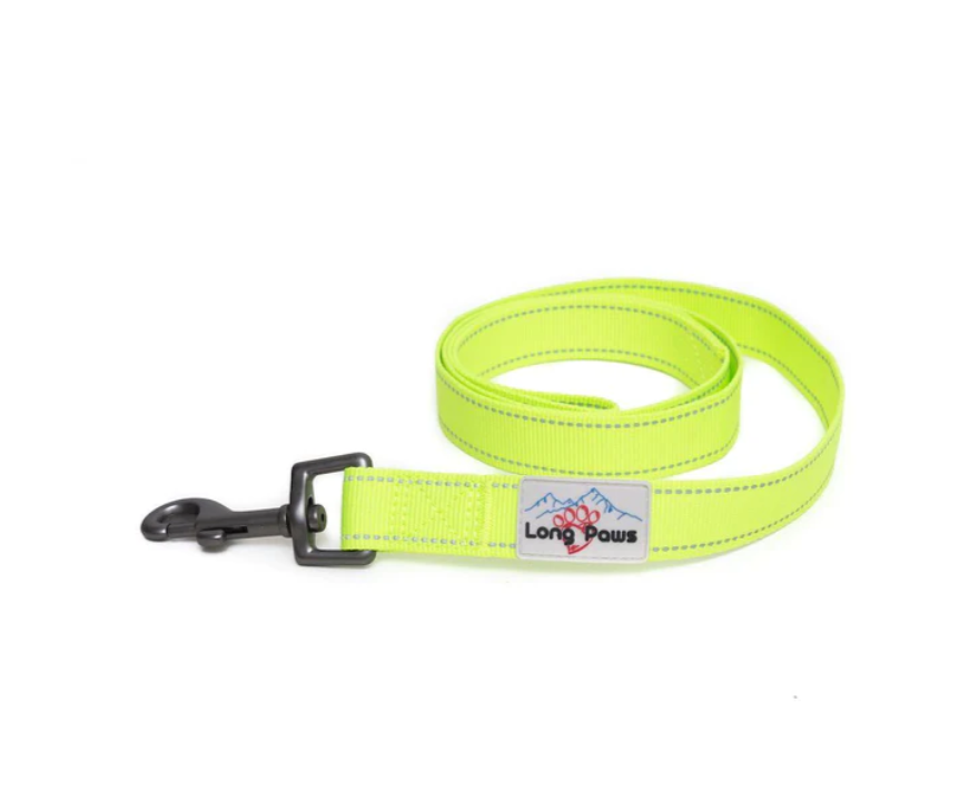 Long Paws Neon Webbing Dog Lead