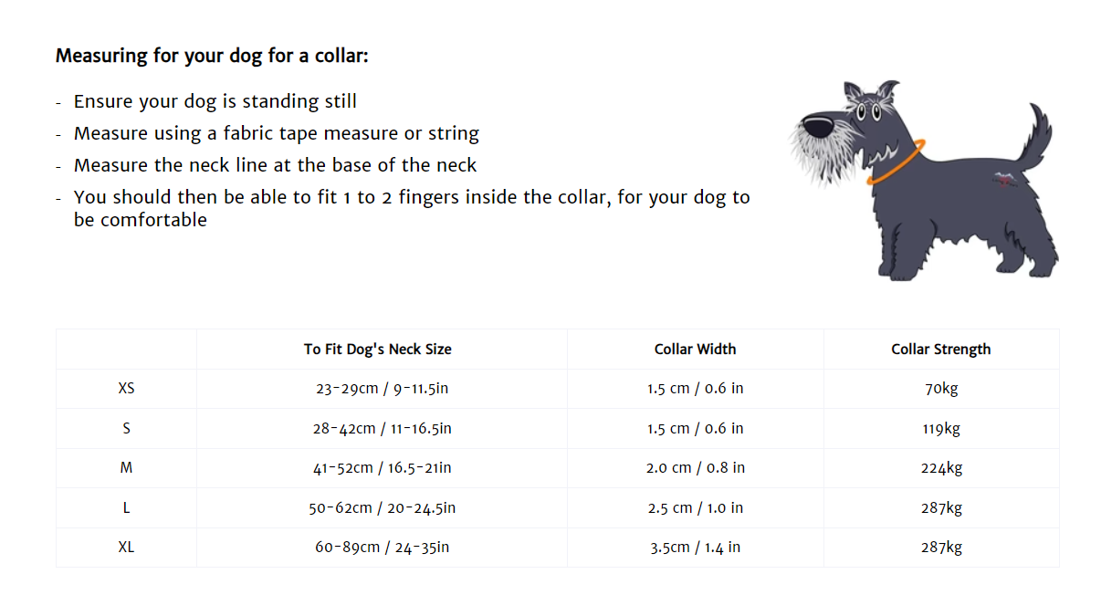 Long Paws Neon Dog Collar