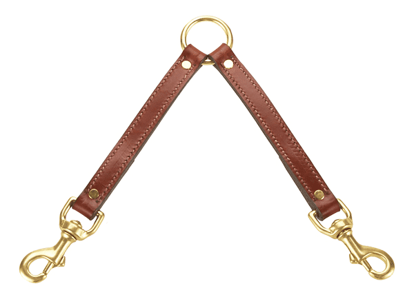 Mendota Leather Dog Couplers for two dogs-Leadingdog