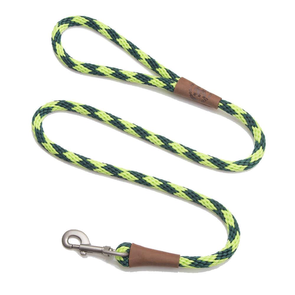 Mendota Rope Dog Clip Lead 1/2" thick for larger breed dogs - Range of colours-Leadingdog